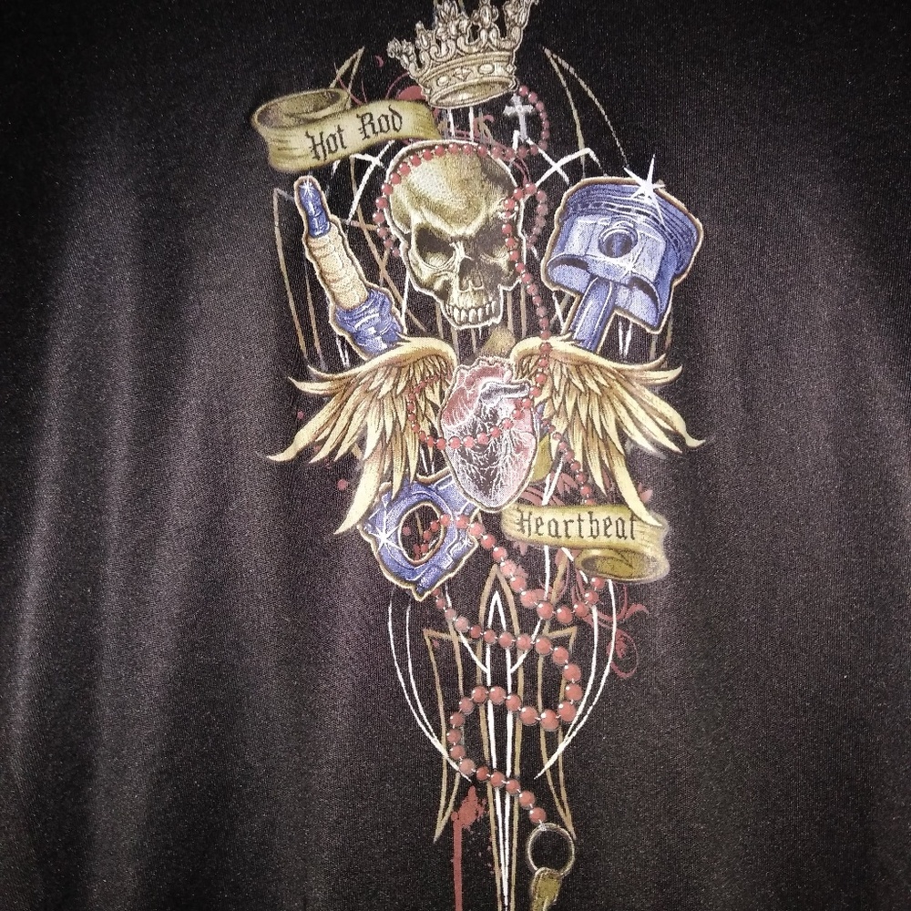 Hot Summer Skull shirt sz M